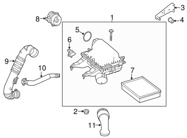 A651090014880 - NEW MERCEDES-BENZ SPRINTER CLASS MASS AIR FLOW SENSOR A651090014880