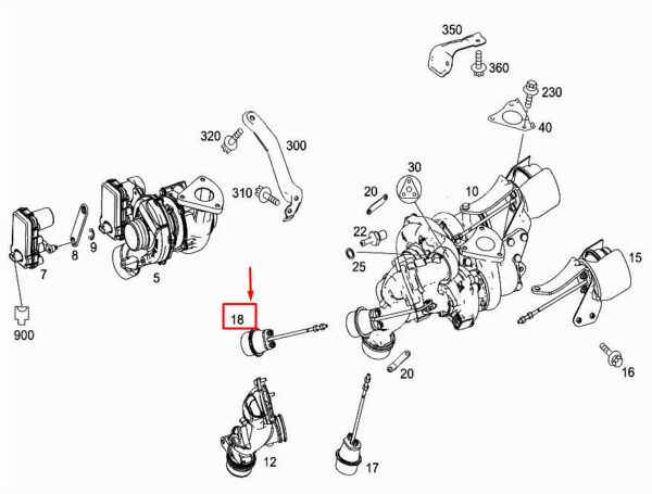 A6510900166 - NEW MERCEDES-BENZ ML W166 VACUUM CELL A6510900166