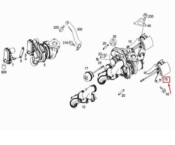 A6510900866 - NEW MERCEDES-BENZ VITO W447 TURBOCHARGER VACUUM CELL A6510900866