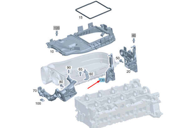 A6510940727 - NEW MB VITO W447 EXHAUST GAS RECIRCULATION BRACKET A6510940727 ORIGINAL