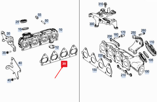 A6541425800 - NEW MERCEDES-BENZ A W177 EXHAUST TRIM BEADS METAL WATERPROOF A6541425800 ORIGINAL