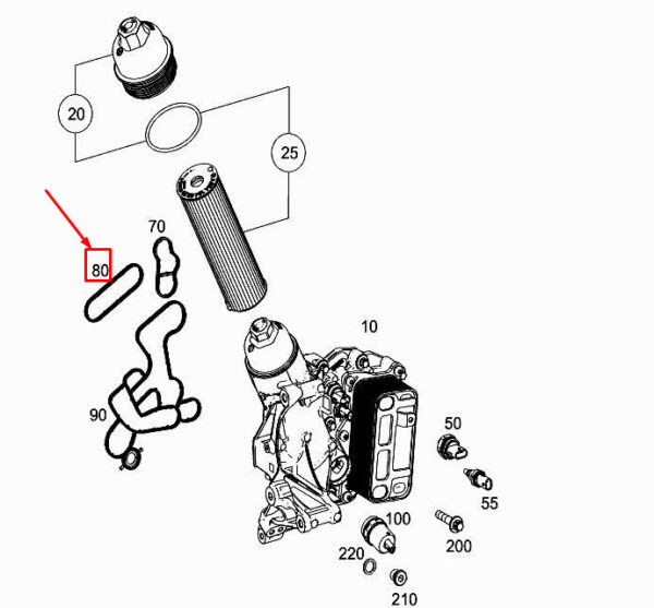 A6541840280 - NEW MERCEDES-BENZ S W222 MOTOROL FILTER FORMS A6541840280 GENUINE