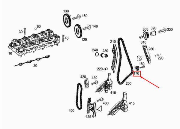 A6541870236 - New MERCEDES-BENZ GLE W167 Engine Oil Spray Nozzle A6541870236