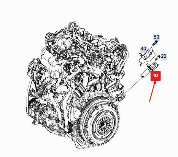 A6549050100 - Mercedes-Benz GLE W167 Crankshaft Position Sensor A6549050100 NEW GENUINE