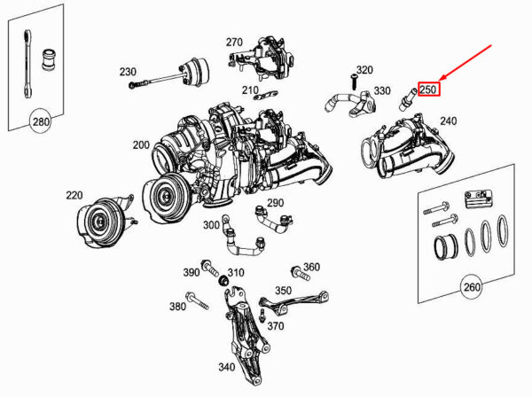 A6560980000 - NEW MERCEDES-BENZ GLE W167 CONNECTION ADJUSTMENT DRIVER A6560980000 ORIGINAL