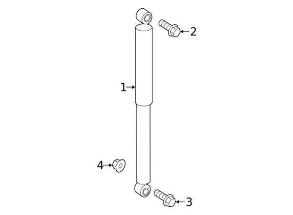 A6709900304 - NEW MERCEDES-BENZ GLE E CLASS LOWER SHOCK ABSORBER BOLT A6709900304 GENUINE