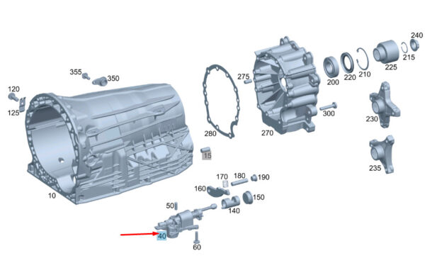 A7259061200 - NEW MERCEDES-BENZ GLE C292 TRANSMISSION HOUSING ACTUATOR A7259061200 ORIGINAL
