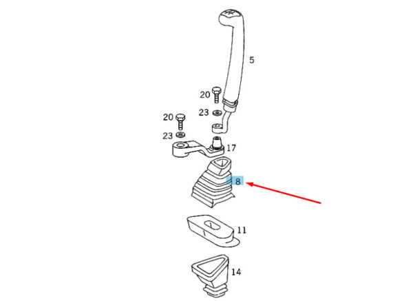 A9012670897 - NEW MERCEDES-BENZ SPRINTER W906 GEARSHIFT MECHANISM BOOT A9012670897 ORIGINAL