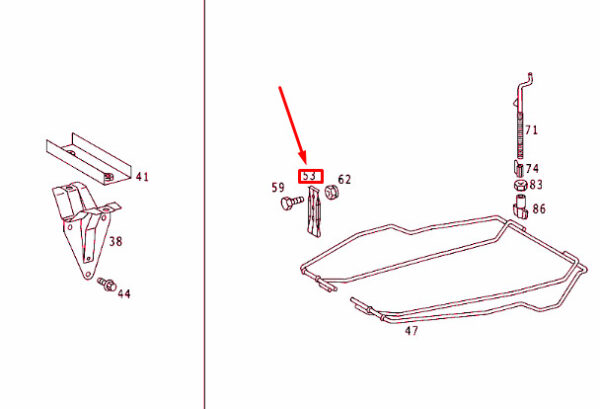 A9014030105 - Mercedes-Benz Sprinter 903 Spare Wheel Carrier Socket A9014030105 NEW GENUINE