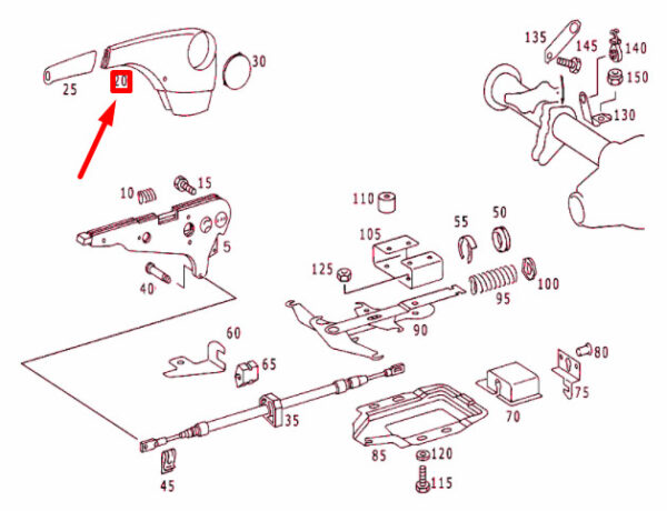 A9014270134 - NEW MB SPRINTER W903 HAND BRAKE LEVER COVERING A9014270134 ORIGINAL