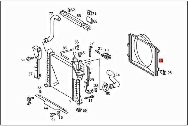 A9015051055 - NEW MERCEDES FAN SHROUD 903 9015051055 ORIGINAL