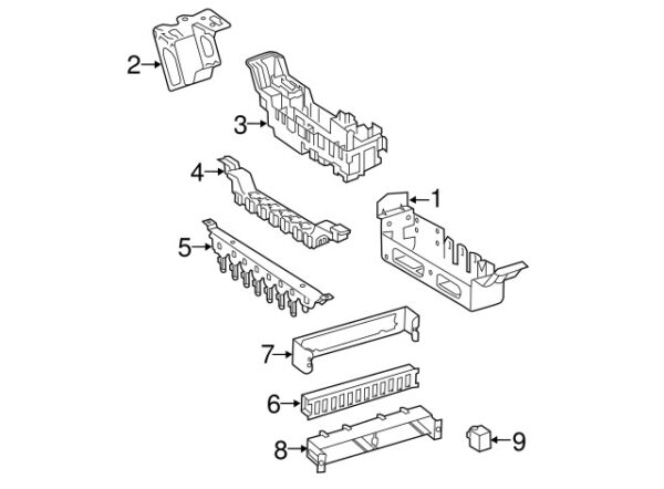 A9015450119 - NEW MERCEDES-BENZ SPRINTER CLASS FUSE HOLDER MOUNT A9015450119 ORIGINAL