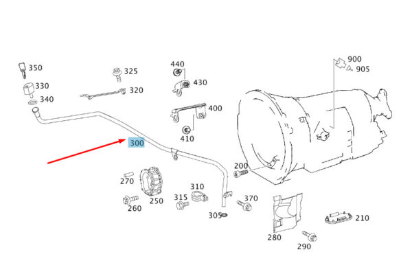 A9062701684 - NEW MERCEDES-BENZ SPRINTER W906 TRANSMISSION OIL FILLER PIPE A9062701684