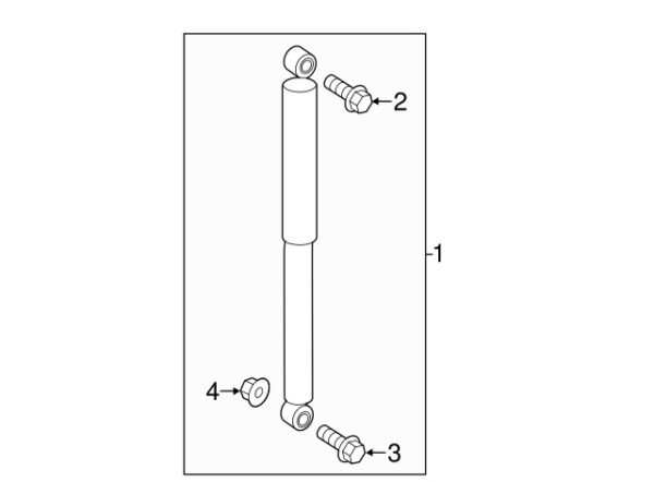 A9063201431 - NEW MERCEDES-BENZ SPRINTER CLASS REAR SHOCK ABSORBER A9063201431 ORIGINAL