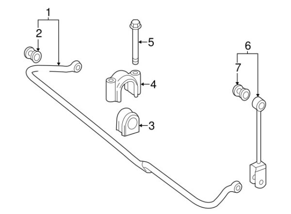 A9063261540 - MERCEDES-BENZ SPRINTER CLASS SUSPENSION STABILIZER BAR MOUNT A9063261540