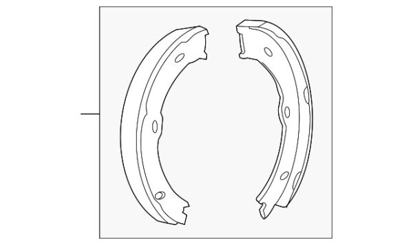 A906420032028 - NEW MERCEDES-BENZ SPRINTER CLASS REAR PARKING BRAKE SHOE A906420032028 ORIGINAL
