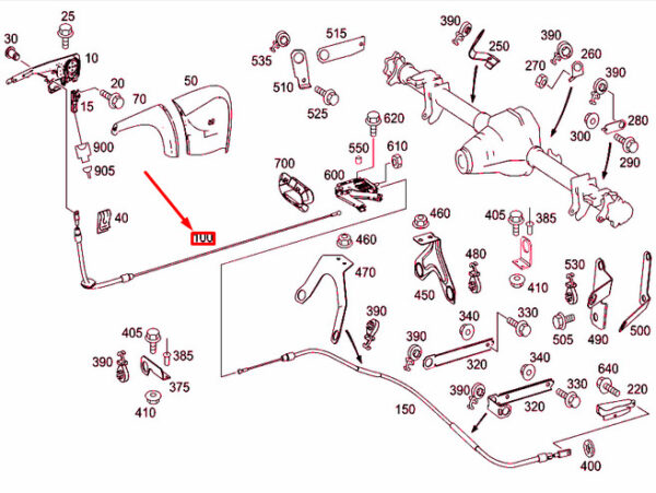 A9064205385 - NEW MERCEDES-BENZ SPRINTER 906 FRONT PARKING BRAKE CABLE A9064205385 ORIGINAL