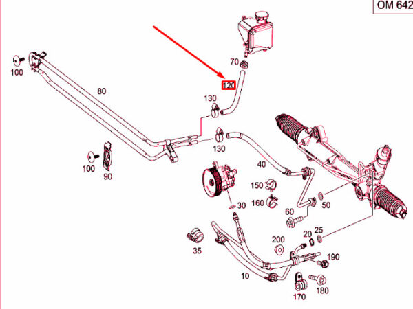 A9064660481 - Mercedes-Benz Sprinter 906 Power Steering Hose A9064660481 NEW GENUINE