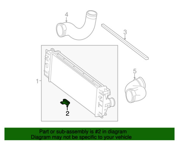A9065010320 - NEW MERCEDES-BENZ SPRINTER CLASS INTERCOOLER BRACKET A9065010320 GENUINE