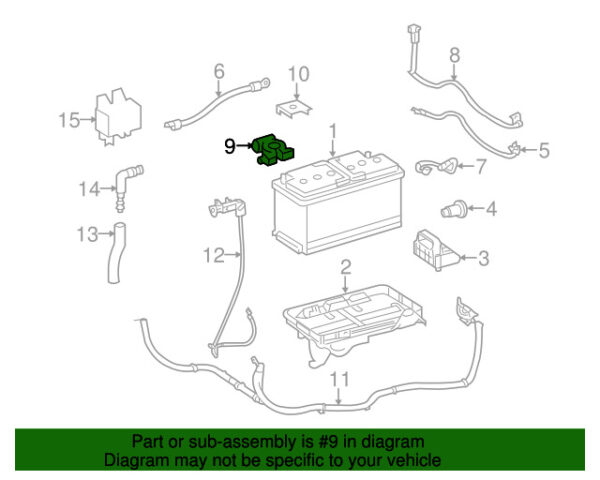A9065460044 - NEW MERCEDES-BENZ SPRINTER CLASS BATTERY CABLE CLAMP A9065460044 ORIGINAL