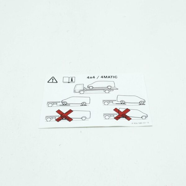 A9065840213 - NEW MERCEDES-BENZ VITO FURGON W447 INFORMATION LABEL A9065840213 ORIGINAL