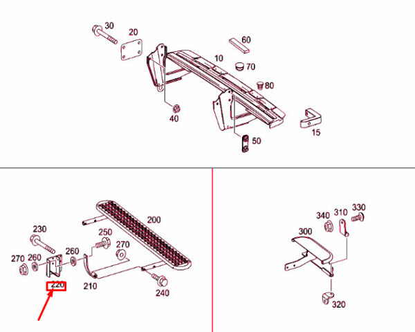 A9066190031 - New MB SPRINTER 906 Rear Rocker Panel Left Console A9066190031