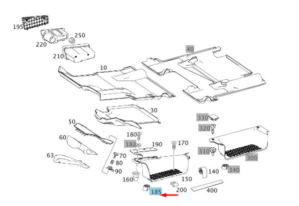 A90668601077J69 - Mercedes-Benz Sprinter W906 Front Door Sill Trim A90668601077J69, Genuine Part