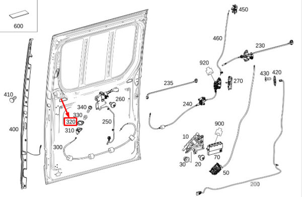 A9067660097 - Mercedes-Benz Sprinter 907 Intermediate Actuation A9067660097 NEW ORIGINAL