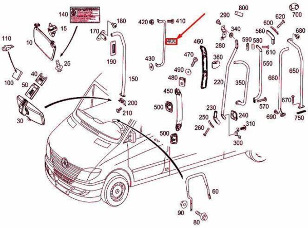 A9068150236 - Genuine Handle A9068150236