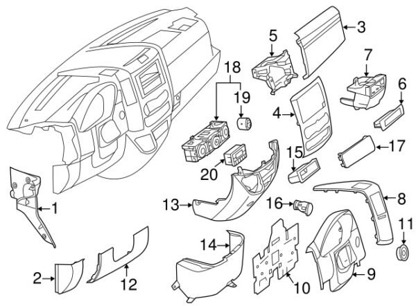 A9068250080 - NEW MERCEDES-BENZ SPRINTER CLASS FRONT 12 VOLT ACCESSORY OUTLET A9068250080