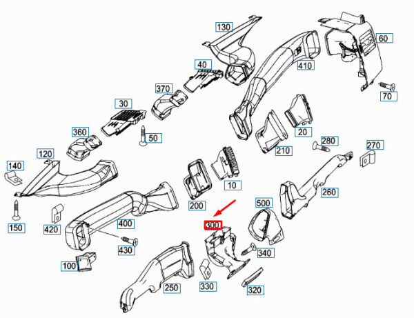 A9068310645 - NEW MERCEDES-BENZ SPRINTER W906 FOOTWELL CENTER CHANNEL A9068310645 GENUINE