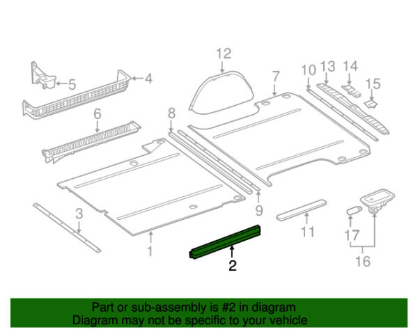 A9069870030 - NEW MERCEDES-BENZ SPRINTER CLASS FLOOR COVER PANEL SEAL A9069870030 GENUINE