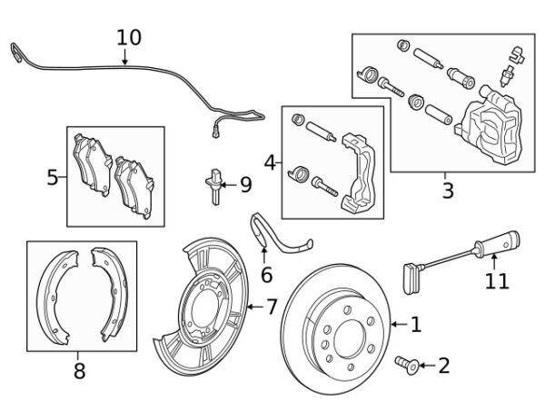 A9075403705 - MB SPRINTER CLASS REAR RIGHT ABS WHEEL SPEED SENSOR WIRING HARNESS A9075403705