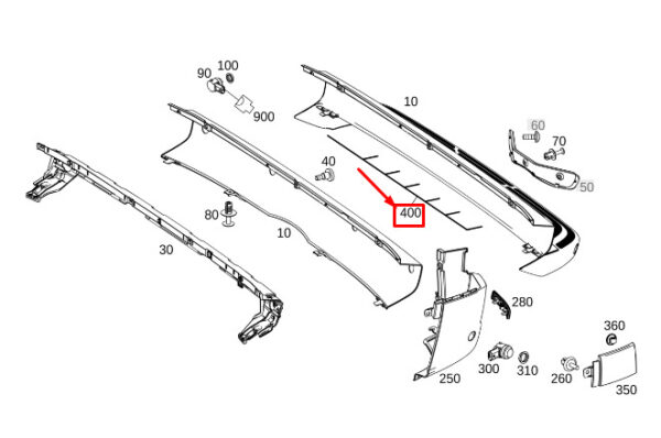 A9075404305 - MERCEDES-BENZ SPRINTER 907 Rear Parking Aid Wiring A9075404305 NEW GENUINE