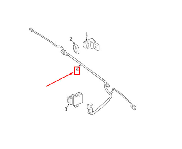 A9075404505 - MERCEDES-BENZ SPRINTER 907 Rear Parking Aid Wiring A9075404505 NEW GENUINE