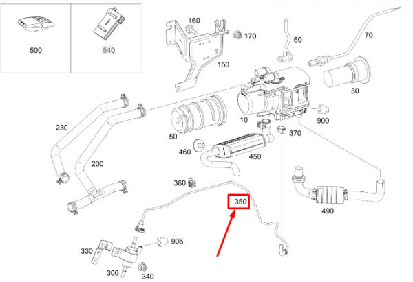 A9104704700 - Mercedes-Benz Sprinter 907 Fuel Line A9104704700 NEW ORIGINAL