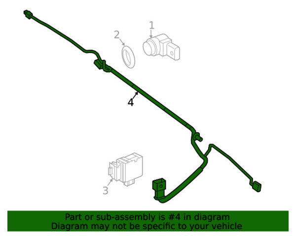 A9105400305 - NEW MERCEDES-BENZ SPRINTER CLASS REAR PARKING AID SYSTEM HARNESS A9105400305