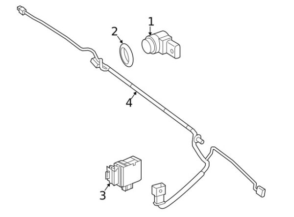 A9105400305 - NEW MERCEDES-BENZ SPRINTER CLASS REAR PARKING AID SYSTEM HARNESS A9105400305