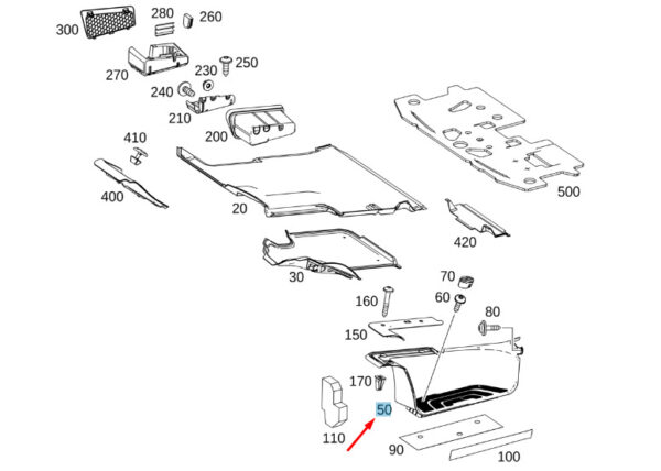 A91068640009051 - New MB SPRINTER W907 Front Right Door Sill Trim A91068640009051 Genuine