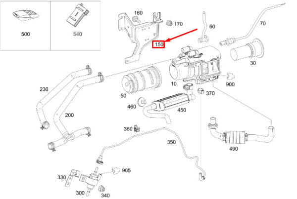 A9108304401 - MERCEDES-BENZ SPRINTER 907 Stationary Heater Holder A9108304401 NEW GENUINE