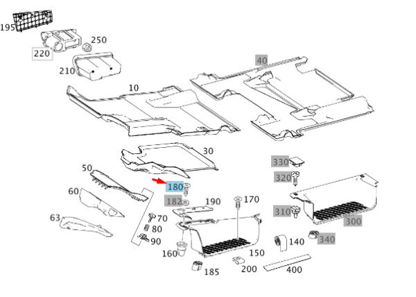N000000000925 - MERCEDES-BENZ SPRINTER W906 FRONT ENTRY BOLT N000000000925 NEW GENUINE
