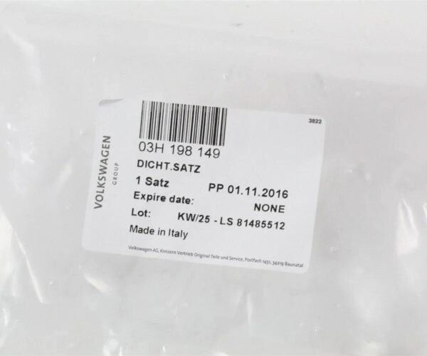 03H198149 - NEW AUDI Q7 4L FUEL INJECTOR O-RING KIT 03H198149 ORIGINAL