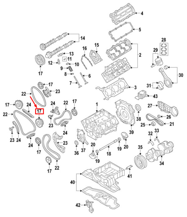 057109116H - AUDI Q7 4L Engine Timing Camshaft Sprocket 057109116H ORIGINAL
