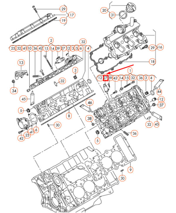 06E103697AE - NEW AUDI A6 C7 CAMSHAFT ADJUSTER UNIT 06E103697AE