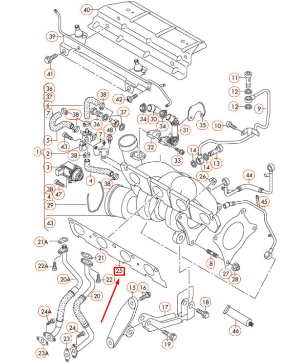 06F253039F - NEW AUDI A1 8X EXHAUST MANIFOLD GASKET 06F253039F ORIGINAL