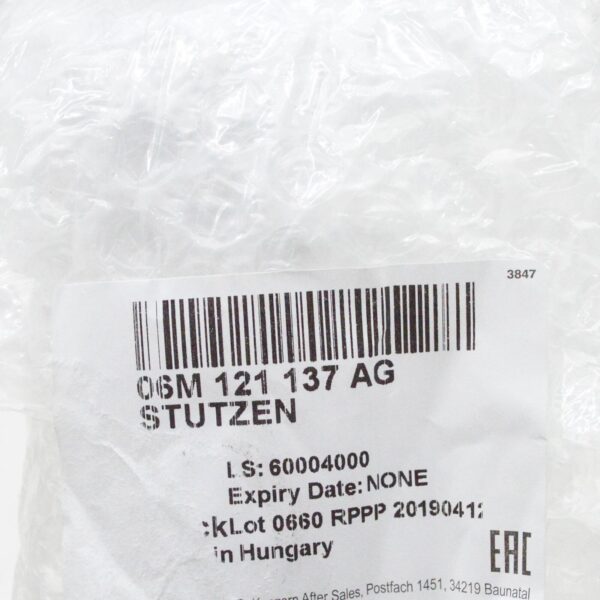 06M121137AG - NEW AUDI A6 C8 COOLANT UNION HOSE W SEAL 06M121137AG