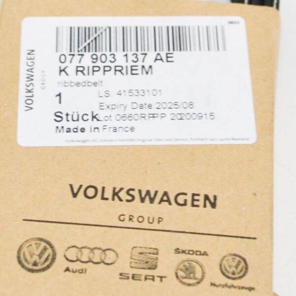 077903137AE - NEW AUDI A8 D3 ALTERNATOR TIMING BELT 077903137AE