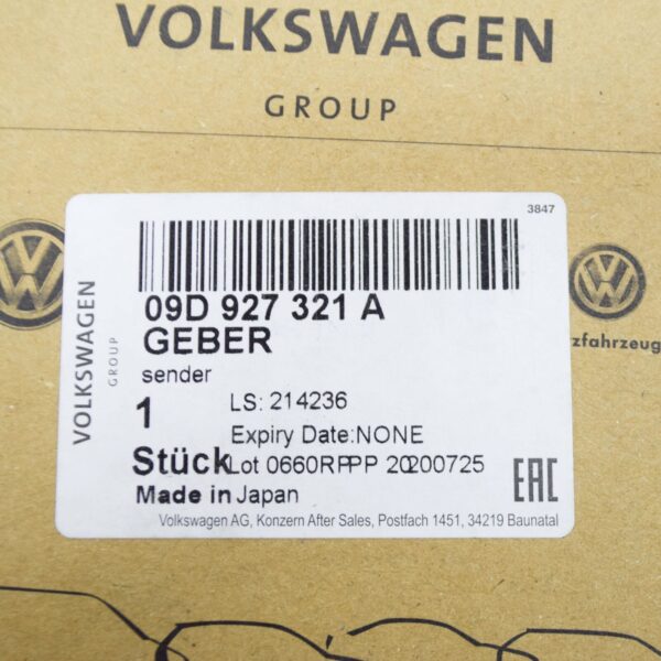 09D927321A - NEW AUDI Q7 4L GEAR BOX SPEED SENSOR 09D927321A