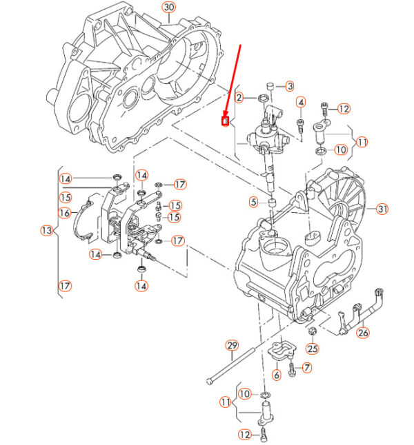 0AF301230J - NEW AUDI A3 8V GEARSHIFT SWITCH UNIT 0AF301230J ORIGINAL