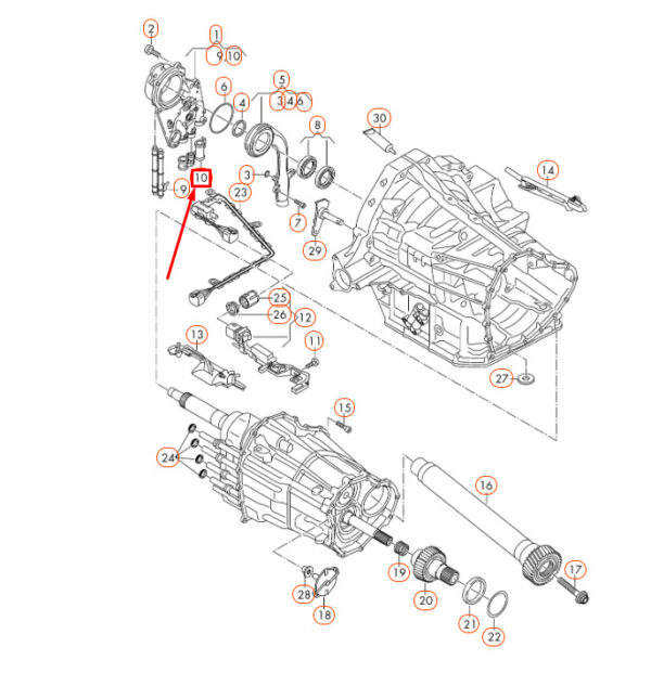 0B5315105TA - NEW AUDI A4 B8 OIL PIPE 0B5315105TA